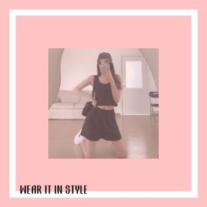 QDshop ชุดเสื้อกางเกงสำหรับสุภาพสตรี ชุดสองชิ้น สาวยุคนี้ห้ามพลาด กางเกงขายสูง วิ่ง เล่นกีฬา เสื้อกั๊กเนื้อผ้าดีใส่สบาย ใส่ สไตล์เกาหลี