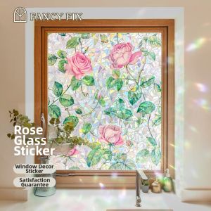 fancy fix | Privacy Window Sticker Film Daisy Design Retro Glass