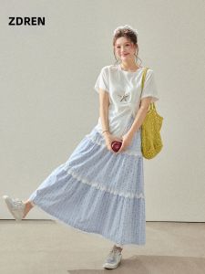 ZHANGDAREN | Bộ Quần Áo Nữ Size Lớn Phong Cách Thoáng Mát Giúp Gọn Gàng