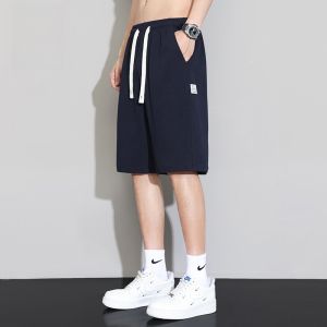 ROMON | Romon Mens Casual Shorts Summer Thin Loose Straight Basketball Sporty Quick Dry Five-Quarter Pants Youth Active Style Polyester Fiber