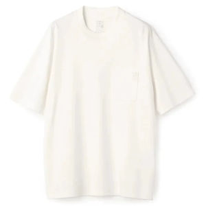 Xiao Wu Pure Cotton Summer Short Sleeve T-Shirt Men Women Pocket Design Cool Feeling Japanese Style Loose Fit round Neck