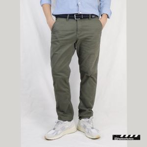 กางเกงขายาวเบสิค NO.680 ผ้ายืดทรงกระบอกเล็ก ทำงาน เที่ยว | US101