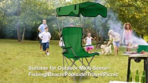 Ghế Xếp Có Mái Che Glotify Camping Chair UPF 50+ (Fishing Beach Camping) - EuroHome