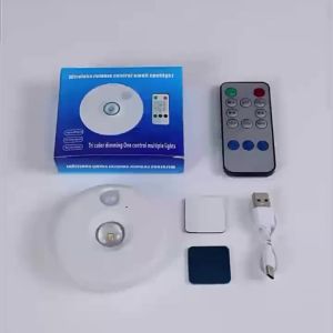 LED Under Cabinet Lights 3 Colors with Remote Control Wireless Dimmable Night Lamp LED Lights for Home Wardrobe Light