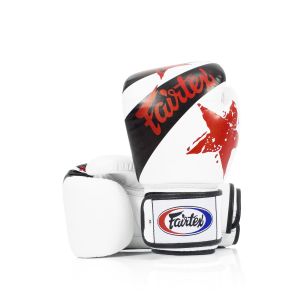 Fairtex Muay Thai Boxing Gloves White Nation
