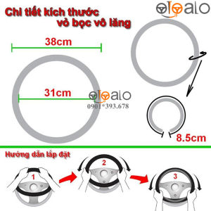 Bọc vô lăng volang Sparco dành cho xe ô tô Hyundai Tucson da PU cao cấp - OTOALO
