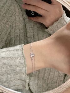 สร้อยข้อมือเงินแท้ 999 ชั้นใน 2 ชั้นสำหรับผู้หญิง เครื่องประดับมือสัตว์ปีงูปีนักษัตร เครื่องประดับแฟชั่นสำหรับงานปีใหม่