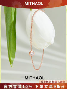 MITHAOL Celebrity Ultra-Shiny Bubble Bracelet Womens Luxury Unique High-End Feeling Moissanite Jewelry Plated 18K Gold