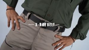 ANTARESTAR Official - Sabuk Pria Keren Sabuk Anti Metal Detektor X-Ray Nilon Ikat Pinggang Sabuk Kanvas Tali Anti Metal Detector