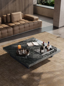 KLESK | Light Luxe Modern Rock Plate Tea Table