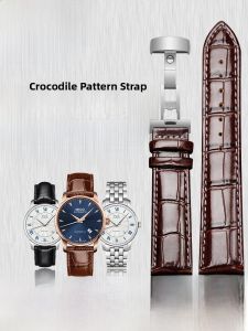 Woalmorn | Genuine Leather Watch Band For Men And Women Suitable For Mido Watches Bellerose 8600 Bruner Steering Wheel Design