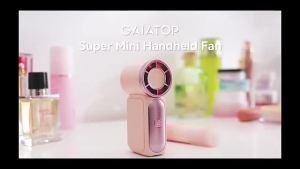 Emporium Charge : 3600mAh Portable Mini Handheld Fan 3.5 Inch High Speed Personal Turbo Strong Wind Outdoor Travel Fan