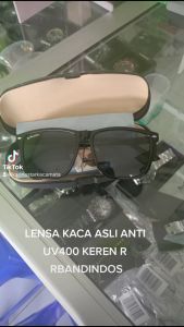 Kacamata Hitam merk R bandidos Lensa Asli Kaca Anti UV400 Anti silau Cocok Untuk Pria Dan Wanita Kacamata Fashion Gaya