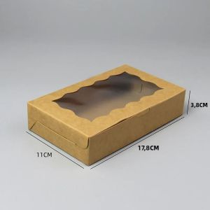 10/20/50 Cái Hộp Quà Cửa Sổ Trong Suốt - Bao Bì Bằng Giấy Cho Tiệc Cưới Tiệc Sinh Nhật Đồ Dùng Cho Doanh Nghiệp Nhỏ - Nhiều Kích Cỡ Khác Nhau