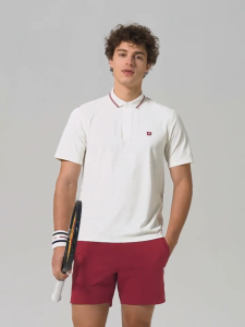 Wilson 2026 New Men Moisture Wicking Quick Dry Cool Feel UV Protection Tennis Short Sleeve Polo
