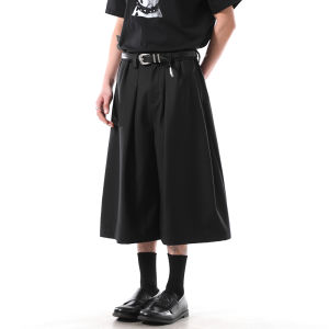 BLANKIN Grey Drapey Seven-Foot Pants Mens Womens Casual Fashionable All-Match Spring Summer Wide Leg Pants Straight Hem