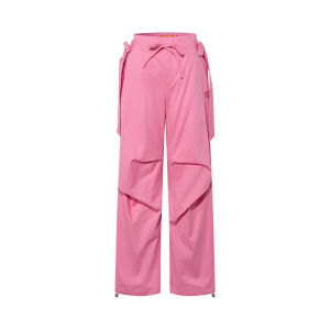 Fashion Trendy Simple Solid Color Drawstring Casual Trousers