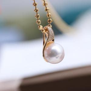 925 Pure Silver Spoon Pendant High Heel Shoe Pure Silver Necklace Pearl Flat round Empty Mount Fashion Jewelry Accessories