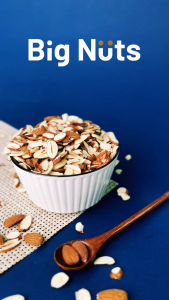 Big Nuts Almonds Slice Dehydrated (Unsalted) 150g / Kacang Hirisan Badam - Halal Certified