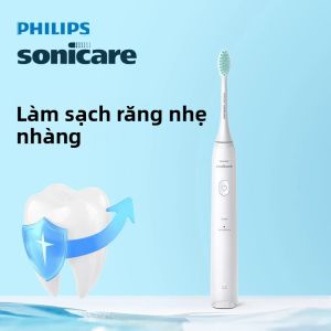 Bàn Chải Đánh Răng Điện Philips Sonicare HX24XX Dành Cho Người Lớn Sóng Âm Thông Minh Làm Sạch Sâu Chăm Sóc Nhẹ Nhàng Có Thể Sạc Lại Lông Bàn Chải Mềm