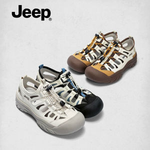 Jeep thick soled hollow out outdoor breathable casual sports womens shoes