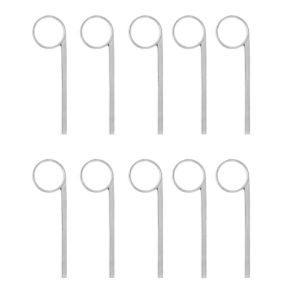 SLADE | SLADE 10Pcs Trumpet 3rd Valve Slide Finger Pull Ring Nickel Plated Metal Trumpet Replacement Parts Brass Instrument Accessories