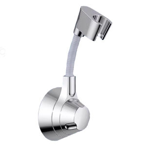 360° Rotating Bathroom Shower Head Bracket Adjustable Shower Head Bracket Handheld Shower Head Bracket Wall-Mounted