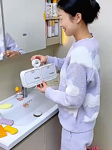 กล่องสบู่พลาสติก ที่วางสบู่ สไตล์มินิมอล กันน้ำ ติดผนัง ที่วางสบู่ความจุขนาดใหญ่ ไม่ต้องเจาะรู ติดตั้งง่าย