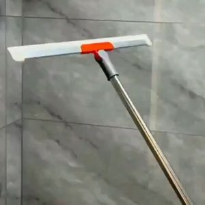 Squeegee For Window Floor Glass Wiper Rotatable Cleaner With Long Handle Bathroom Shower Kitchen
