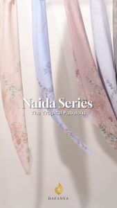 𝐃𝐀𝐅𝐀𝐍𝐘𝐀 - Naida Series Jilbab Motif Underwater Kerudung Segi Empat Hijab Scarf bahan Voal Laser Cut