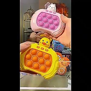 Mainan Pop It Elektrik Motif Karakter Lucu Quick Push
