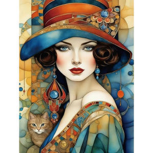 500/1000/1200/2000PCS Jigsaw Puzzle Women Portrait Elegant Lady Face Art For Adults Room Wall Decoration Family Fun Brain Teaser