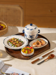 MODERN SWEETHOME | Single-use Postpartum Dinnerware Set With Glazed Under Color