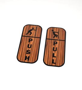 SignBoard Pintu Tarik Dorong Akrilik & Kualitas Tinggi