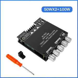 ZK-MT21/ZK-TB21 100W+2*50W 2.1 Channel Subwoofer Digital Power Amplifier XY C15H C100L C50L AUX Audio Stereo Amp HiFi For Home