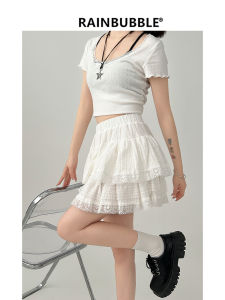 High Waist A-Line Cake Skirt for Women Short Length Pure Color Work Clothing Ideal for Summer and Birthday Parties