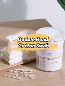 500pcs Double Head Cotton Bud Cotton Swab Lipstick Kapas TelingaCotton Buds Cotton Bud