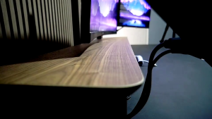 ALEXTEO Solid Wood Desk Shelf Large Dual Monitor Stand Riser