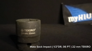 Mata Soket PUKUL 22 mm 1/2" inch DR. 6 PT / Kunci Socket IMPACT Sock Spanner TEKIRO