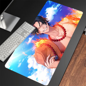 Bandai | Large Mouse Pad Anime Extended Mousepad O-one P-piece Ace Non Slip Gamer Desk Mat Office Gaming Mouse Mat Smooth Surface Carpet