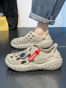 Nam Mùa Hè Mặc Ngoài Trời Chống Trơn Trượt Dép Sử Dụng Kép Lái Xe Thể Thao Mềm Đáy Full Cover Dép Đi Biển Giày Slip-On Thoải Mái