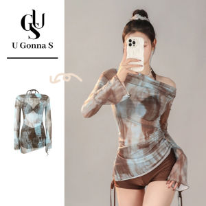 ชุดว่ายน้ำบิกินีชุดสวมใส่ชายหาด3ชิ้นสุดเซ็กซี่สำหรับผู้หญิงเอวสูงแฟชั่นน่ารักยืดได้ลายดอกไม้สไตล์ใหม่