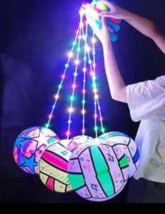 Mainan Anak Bola Karet Stik Led ( Harga Per 10pcs )