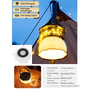 BAIXITANG | Rechargeable Colorful Camping Lights 20m