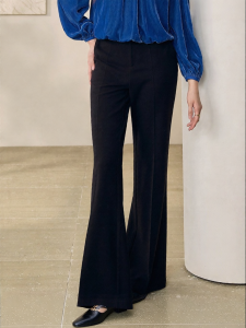 Roey s house | Stylish Versatile Vintage Flared Pants Black