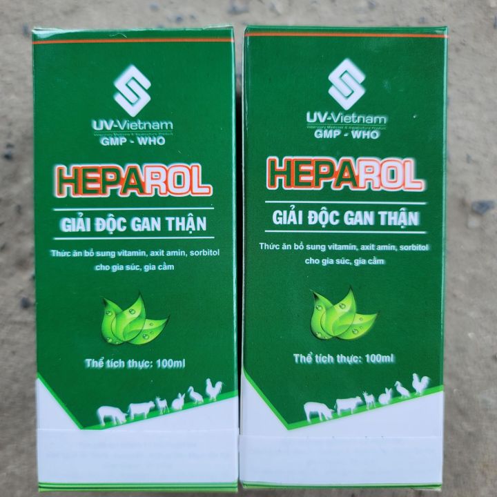 Chai Heparol 100ml giải độc gan thận cho thú cưng có bổ sung vitamin ...