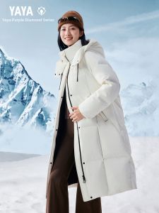Insulated Warm Fashionable Womens Down Coat Mid-long