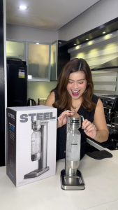 Sodarizer Steel Soda Maker Kit - Sparkling Water Maker Machine with Refillable CO2 Tanks like Sodastream with C02 cylinder