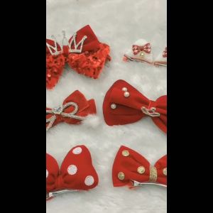 (LOLI-JKT) AK-18 AKSESORIS RAMBUT ANAK RETRO VELVET PITA SPRING CLIP