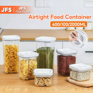 JFS Airtight Container Food Storage Twist Lock Milk Storage Container Transparent Food Sealed Tank PET Leak Proof Canister
